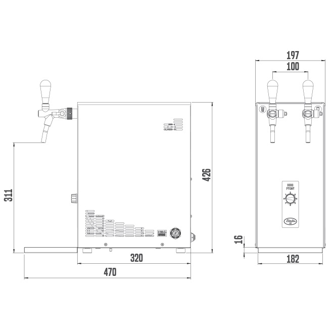 Watertap Soda Pygmy New voor bruisend en plat water