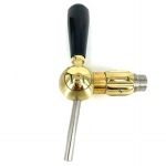 Pearl compensatorkraan biertap Gold Plated uitloop 8 mm