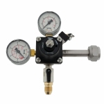 CO2-meter 0-6 bar werkdruk 3 bar 1 Uitgang 3/8 Flare buitendraad met afsluitkraan