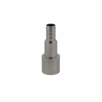 Slangtule recht binnendiameter ø 6,8 mm hoog 40 mm RVS