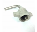 Slangtule gebogen 90 graden binnendiameter ø 7 mm 8,1 mm