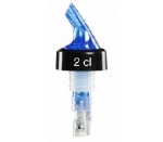 Kogelmaatschenker Compact met kraag neon blauw 5 cl