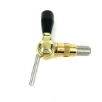 Alpha 2 compensatorkraan biertap uitloop 8 mm gold plated