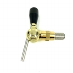 Alpha 2 compensatorkraan biertap uitloop 8 mm gold plated