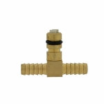 Messing lucht aansluiting met afslag ventiel