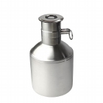 RVS 304 2 liter tank met Vlak A schuif aansluiting