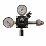 CO2-meter 0-10 bar werkdruk 7 bar 1 Uitgang 1/4 binnendraad met afsluitkraan