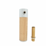 Wooden Aura met binnen verlichting met chrome sierlijsten gelakt hout