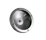 Lenshouder 82 mm met aansluiting achterzijde zwart