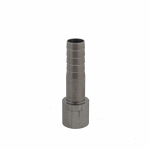 Slangtule recht binnendiameter ø 8x11mm, hoog 48 mm RVS