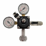 CO2-meter 0-6 bar werkdruk 4 bar 1 Uitgang JG 3/8 insteek met afsluitkraan
