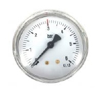 Manometer RVS-kast ø 63 mm 0-6 bar rode streep op 3 bar