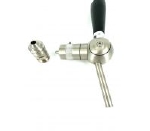 Debitap Superflow compensatorkraan biertap Inox geborsteld