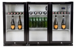 Husky C3-865-BK-NL-HU Back Bar koelkast  3 glazen deuren