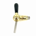 Pearl compensatorkraan biertap Gold Plated uitloop 8 mm