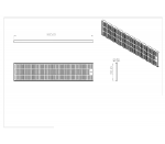 RVS lekbakje 1000 x 220 mm opbouw