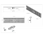 RVS lekbakje 1000 x 220 mm inbouw met afvoer