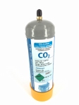 600 gram CO2 wegwerpfles met aansluiting M 11 x 1 past onder